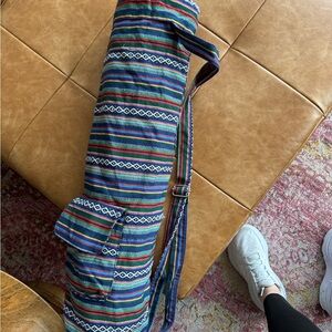 Colorful Striped Yoga Mat Bag